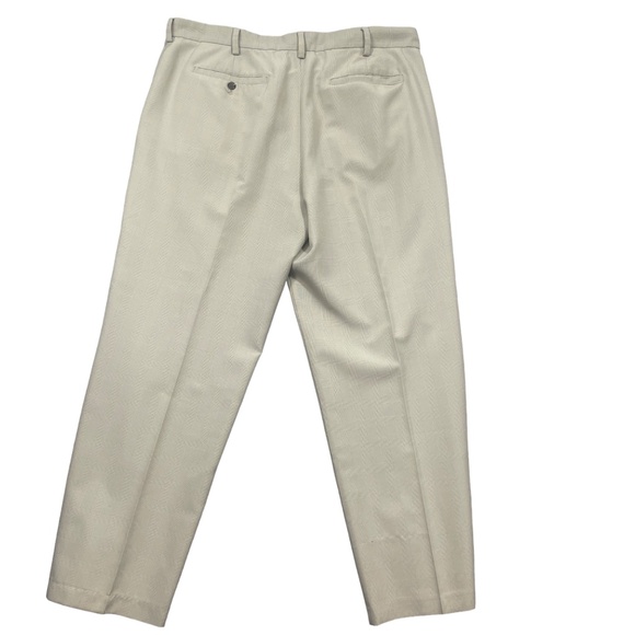 Izod Golf Performx 40‎ x 32 Beige Plaid 100% Polyester Pockets - Picture 6 of 6